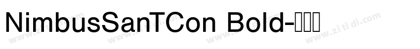 NimbusSanTCon Bold字体转换